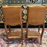 Pair of bedside tables louis XV