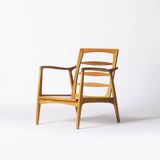 Pair of Scandinavian-style armchairs by Sedláček & Vyčítal for Dřevotvar Jablonné nad Orlicí, 1960s