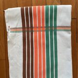 70s Basque tablecloth green/orange/brown