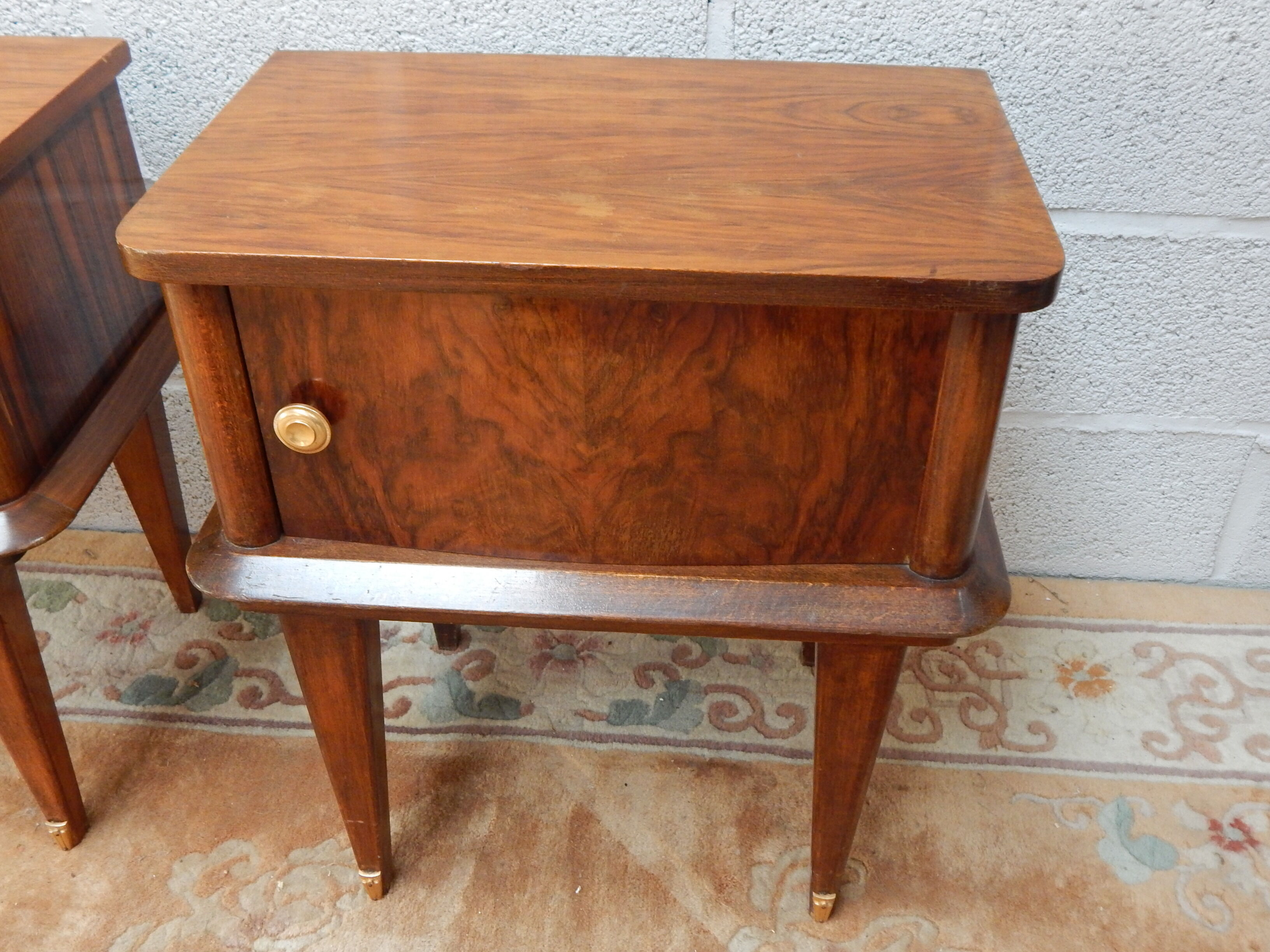 Pair bedside tables 40s