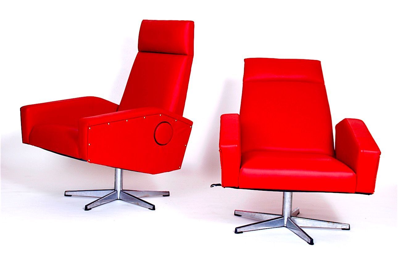 Armchairs vintage adjustable 1970 s