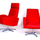 Fauteuils vintage ajustables 1970s