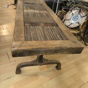 Table basse brutaliste par max & dominique picard 1950