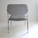 Pair of restored chrome 60s armchairs