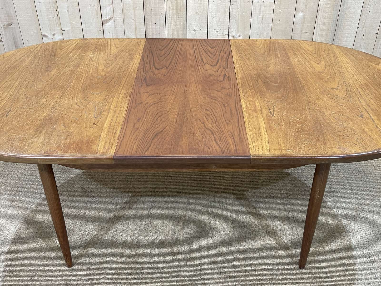 Oval table from the 70s of the G-plan brand with a butterfly extension