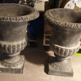 Pair of Medici cast iron vases