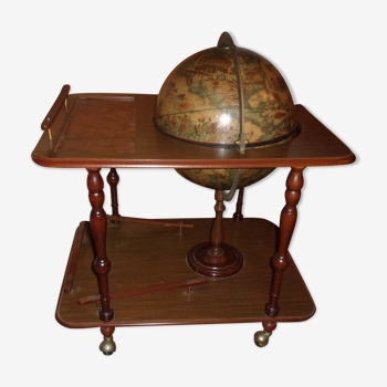 Bar mappemonde globe terrestre vintage 1980