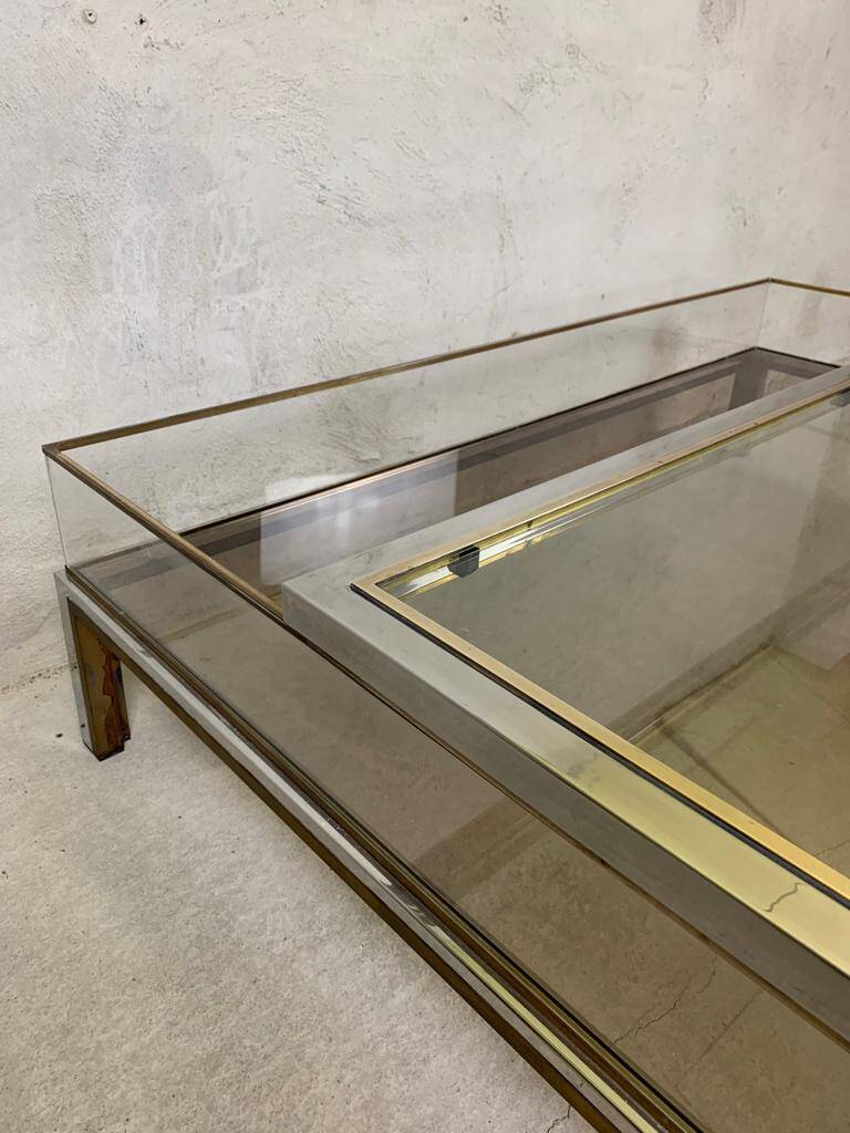 Sliding Top Coffee Table By Belgochrom, 1970s