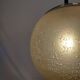 Suspension in blown and sandblasted glass, by Raak, from the 70s
