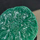 Majolica plate with vine leaves, old Digoin.