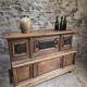 Pharmacy counter in antique oak / kitchen island, circa 1870–1900