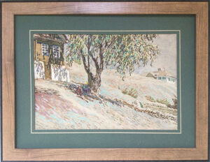 Ecole russe,village sur