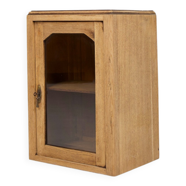 Vitrine de table rustique française, années 1900