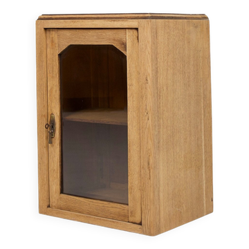 Vitrine de table rustique française, années 1900