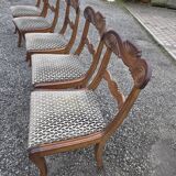 Chaises en acajou de style Régence x 5