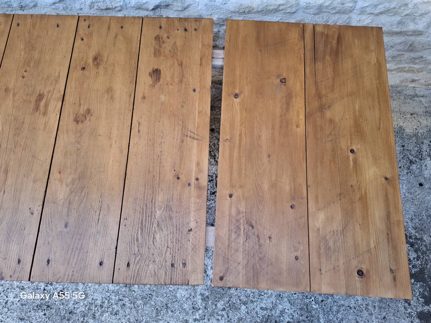 Extendable farmhouse table 285 x 86