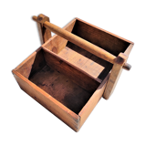 tool box or other old wood with 2 compartments