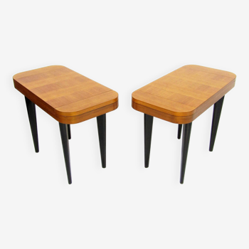 Deux tables d'appoint Art Déco Paldao Line par Gilbert Rohde pour Herman Miller, C 1940