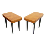 Two Paldao Line Art Deco End Tables By Gilbert Rohde For Herman Miller, C 1940