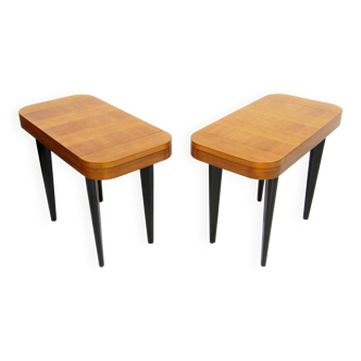 Two Paldao Line Art Deco End Tables By Gilbert Rohde For Herman Miller, C 1940