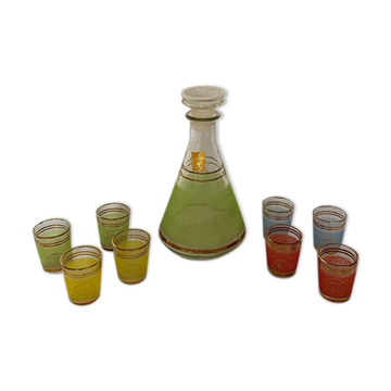 Carafe & verres à liqueur