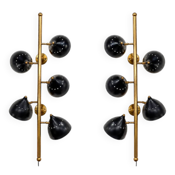 Contemporary Pair of Wall Lights in the style of Stilnovo