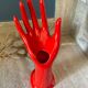Hand baguier and soliflore in vintage ceramic
