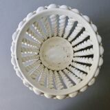 Openwork and braided ceramic pot cover