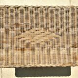 Small rattan coffee table rectangular shape