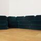 Fauteuils en Chenille de Seven Salotti, 1970s, Set de 5