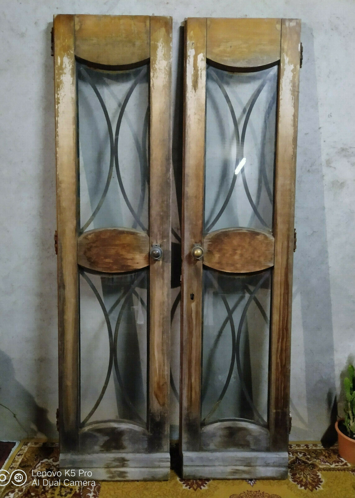 Old glass doors