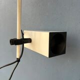 Vintage Philips beige downrod ceiling lamp