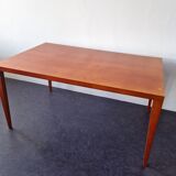Table à manger en bois d’acajou, années 1980