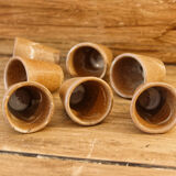 Set of 7 glasses with digestive sandstone