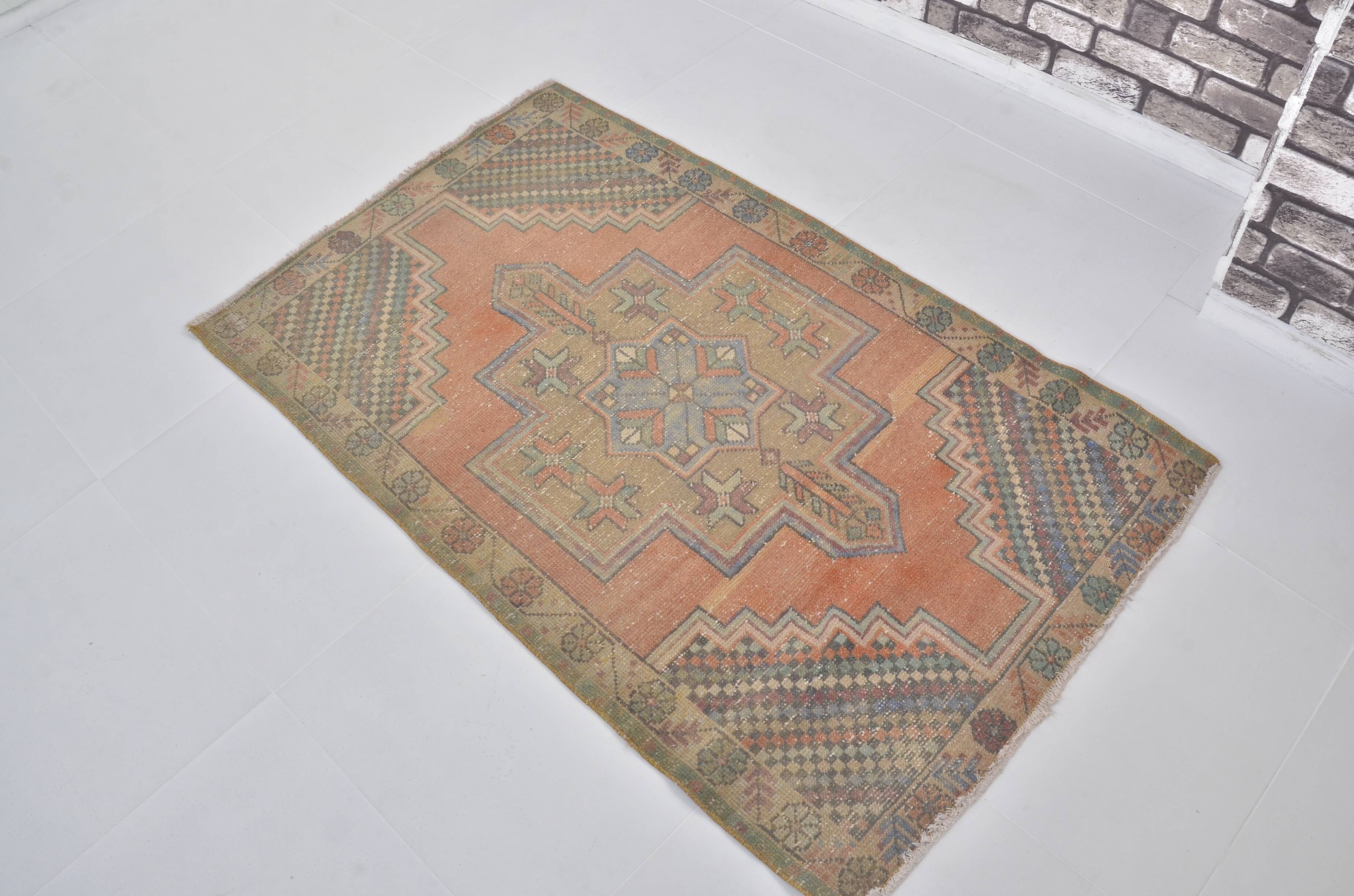 Vintage Handmade Floral Rug sku 2405