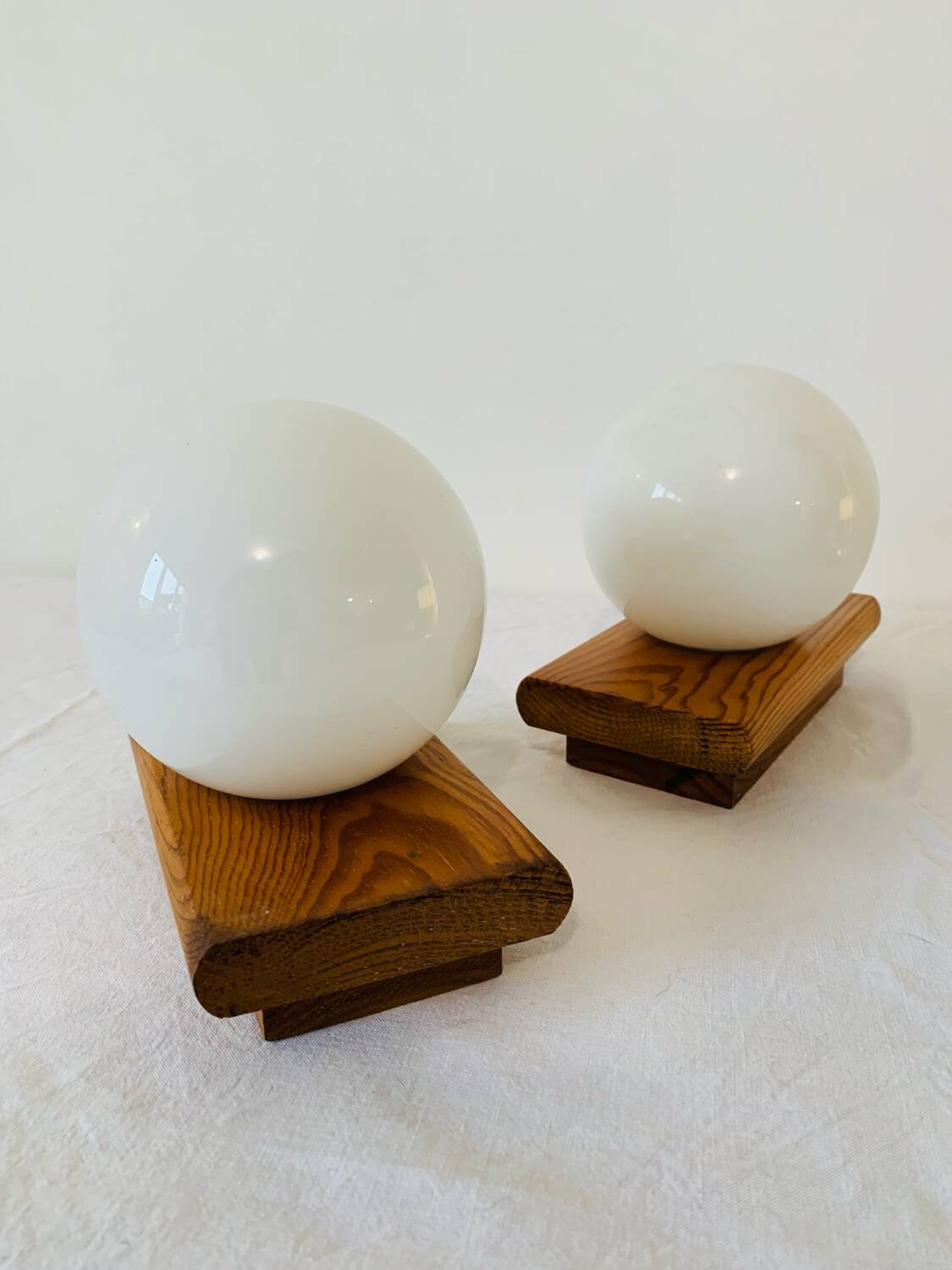 Pair of vintage modernist style wall lights