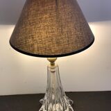 Pied de lampe en cristal de Sèvres, 1960