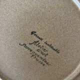 4 assiettes a dessert céramique atelier d'art sarreguemines, france 1970