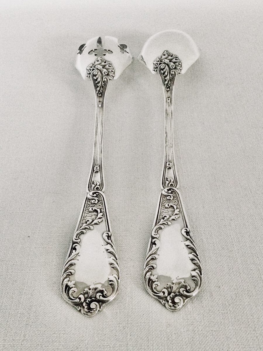 Couverts à salade en argent Henri Lapeyre