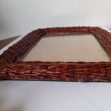 Wicker framed photo frame