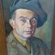 oil on canvas military portrait from the 1940s signed