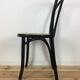 Black Thonet FMG bistro chair in curved wood and cannage