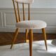 Chaise vintage en peau de mouton