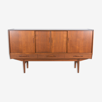 Teak Highboard by  A. Jensen & Molholm for Herning, 1960s