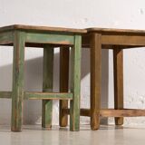Antique square tables (c.1920). Set of 2 pieces no. 5