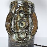 Ceramic Table lamp with a sculpturel abstract expression