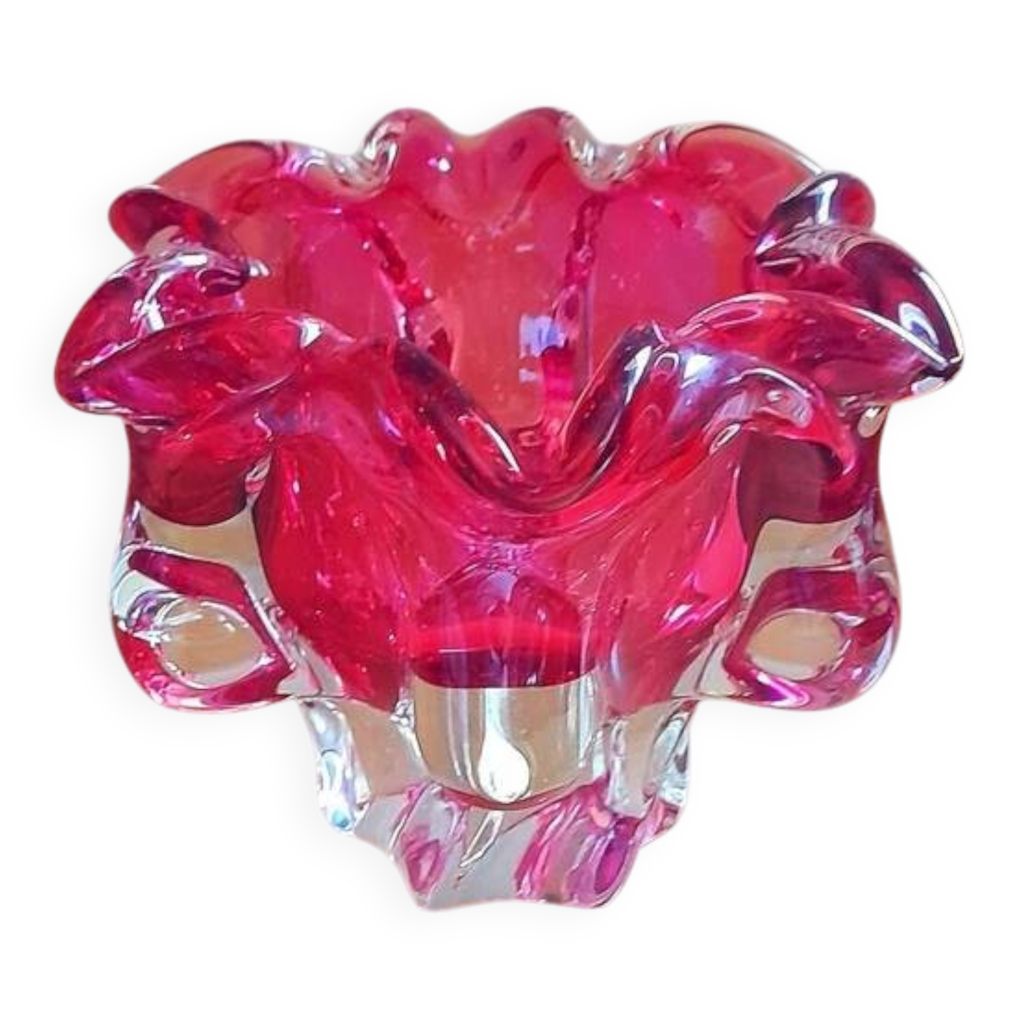 Bohemian glass cup by Josef Hospodka 1960