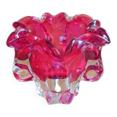 Coupe en verre de bohème Josef Hospodka 1960