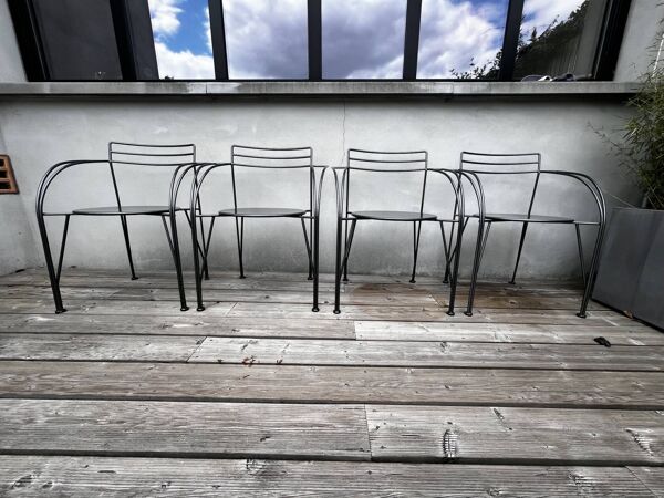 Suite de 4 fauteuils ''Lune d'Argent'' – Pascal Mourgue – Fermob