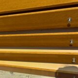 Scandinavian style round chest with 4 drawers